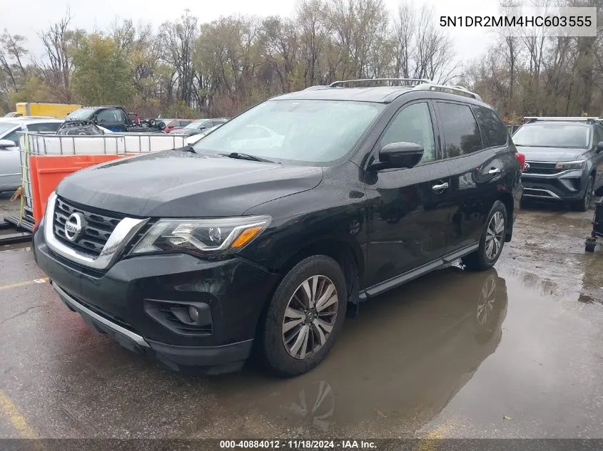 2017 Nissan Pathfinder Sl VIN: 5N1DR2MM4HC603555 Lot: 40884012