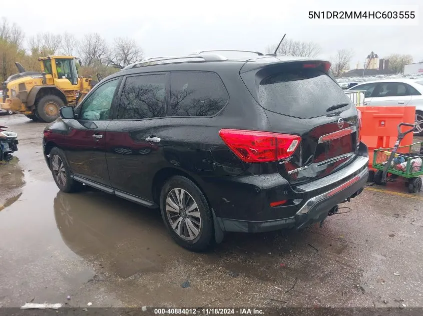 2017 Nissan Pathfinder Sl VIN: 5N1DR2MM4HC603555 Lot: 40884012