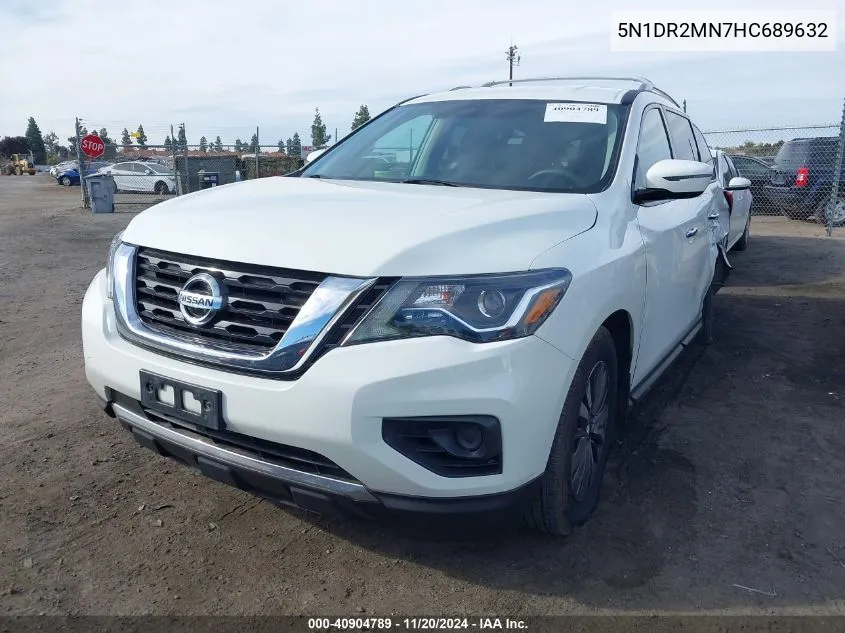 2017 Nissan Pathfinder S VIN: 5N1DR2MN7HC689632 Lot: 40904789