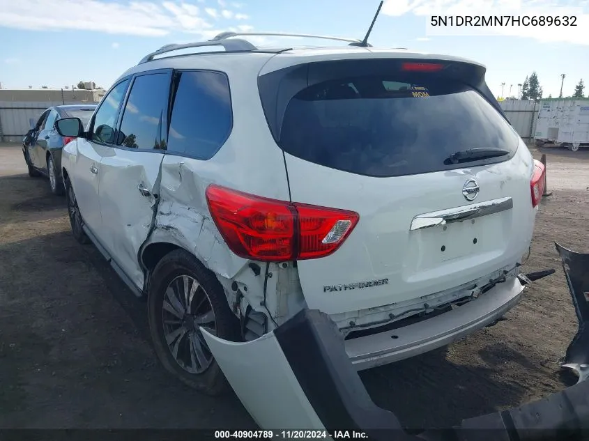 2017 Nissan Pathfinder S VIN: 5N1DR2MN7HC689632 Lot: 40904789