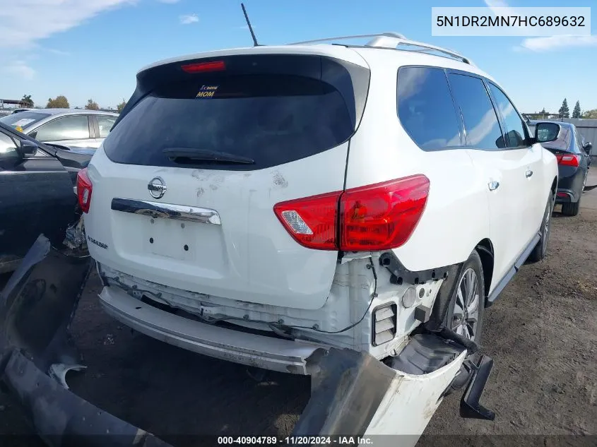 2017 Nissan Pathfinder S VIN: 5N1DR2MN7HC689632 Lot: 40904789