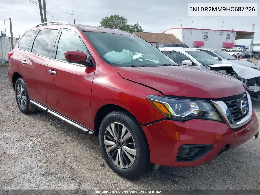 2017 Nissan Pathfinder Sl VIN: 5N1DR2MM9HC687226 Lot: 40924762