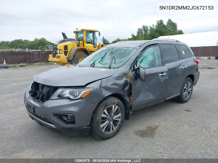 5N1DR2MM2JC672153 2018 Nissan Pathfinder