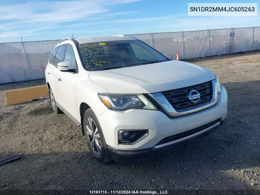 2018 Nissan Pathfinder VIN: 5N1DR2MM4JC605263 Lot: 12151713