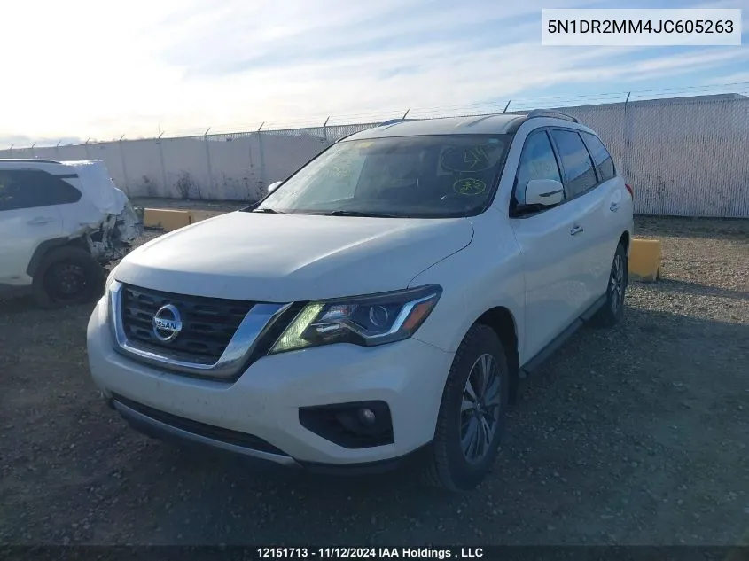 2018 Nissan Pathfinder VIN: 5N1DR2MM4JC605263 Lot: 12151713