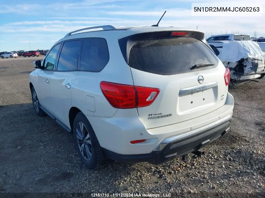 2018 Nissan Pathfinder VIN: 5N1DR2MM4JC605263 Lot: 12151713