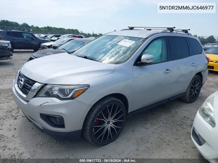 2018 Nissan Pathfinder Sv VIN: 5N1DR2MM6JC646977 Lot: 39617723