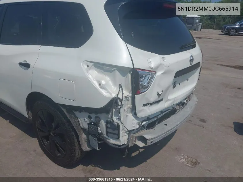 5N1DR2MM0JC665914 2018 Nissan Pathfinder Sl