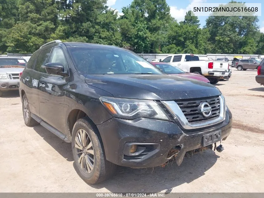 2018 Nissan Pathfinder Sl VIN: 5N1DR2MN0JC616608 Lot: 39765810