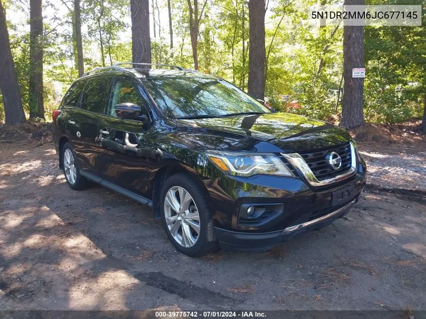 2018 Nissan Pathfinder Sl VIN: 5N1DR2MM6JC677145 Lot: 39775742