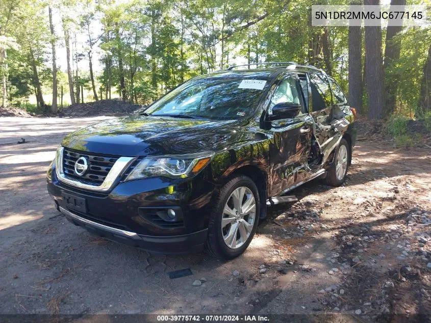 2018 Nissan Pathfinder Sl VIN: 5N1DR2MM6JC677145 Lot: 39775742