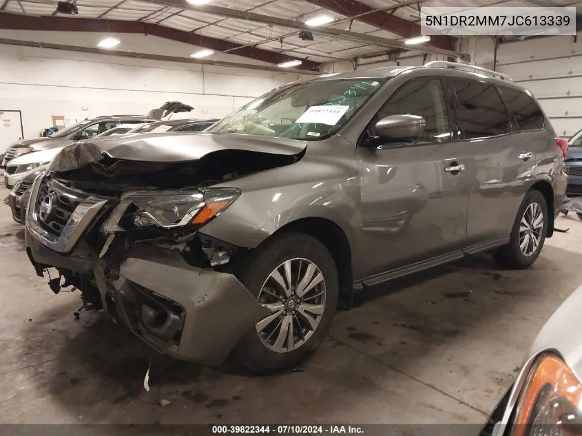 2018 Nissan Pathfinder Sl VIN: 5N1DR2MM7JC613339 Lot: 39822344