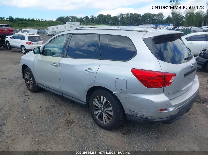 2018 Nissan Pathfinder Sv VIN: 5N1DR2MM9JC607428 Lot: 39835288