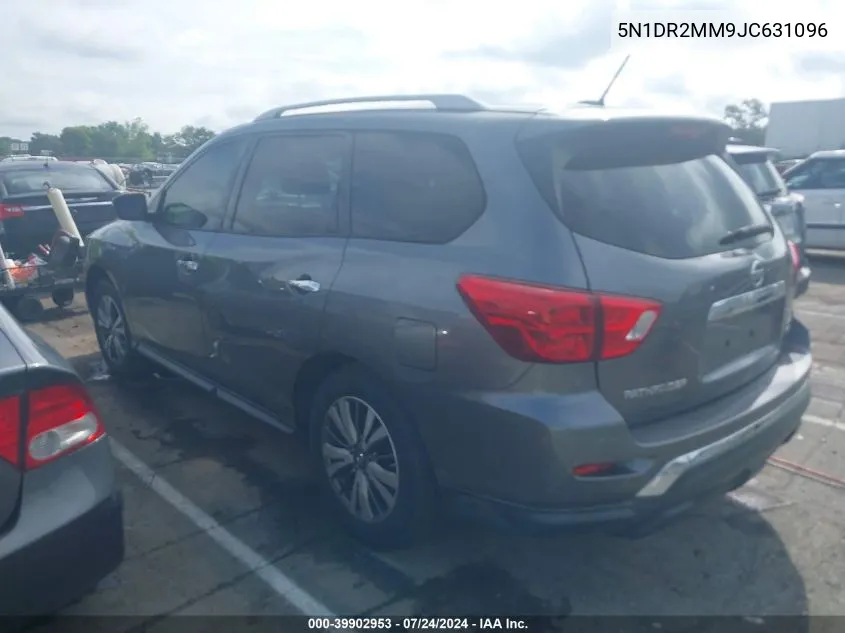 2018 Nissan Pathfinder Sv VIN: 5N1DR2MM9JC631096 Lot: 39902953