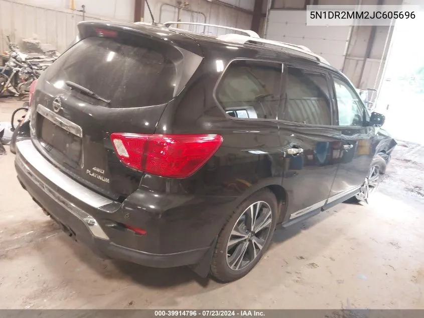 5N1DR2MM2JC605696 2018 Nissan Pathfinder Platinum