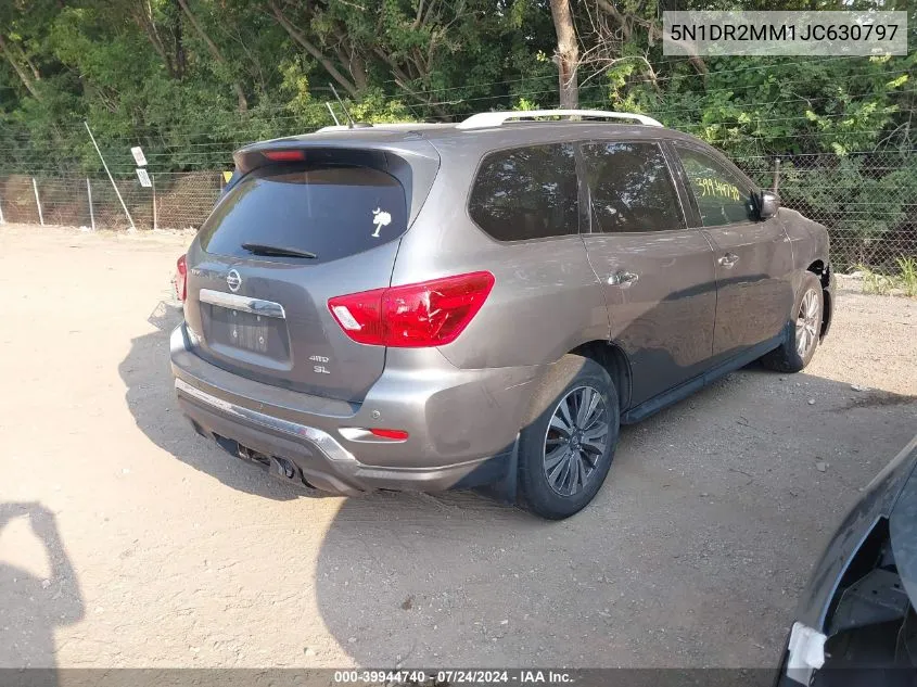 2018 Nissan Pathfinder Platinum/S/Sl/Sv VIN: 5N1DR2MM1JC630797 Lot: 39944740