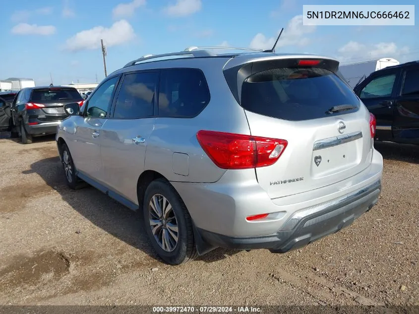 2018 Nissan Pathfinder S/Sv/Sl/Platinum VIN: 5N1DR2MN6JC666462 Lot: 39972470