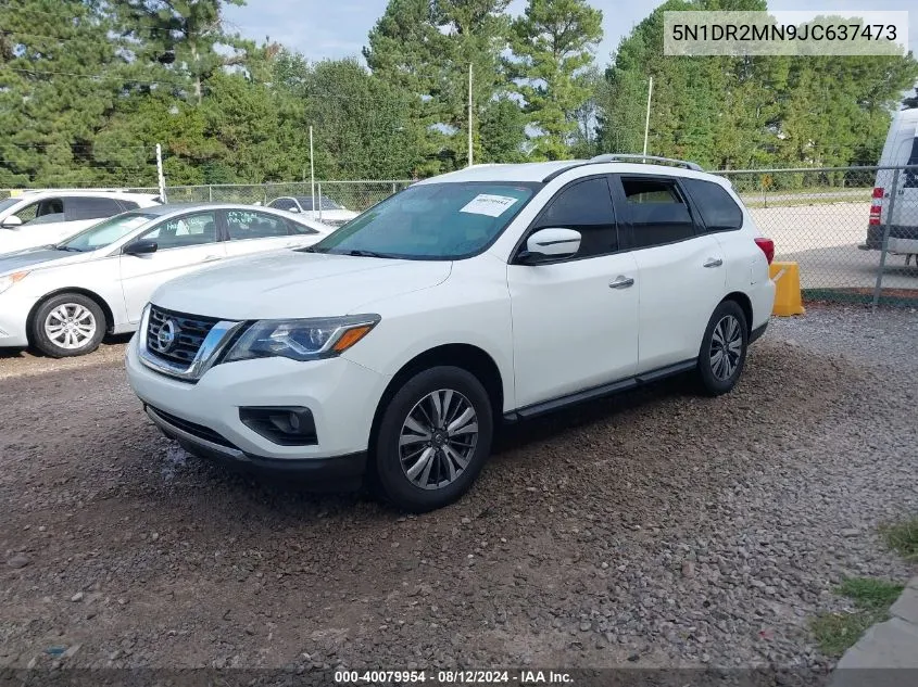 2018 Nissan Pathfinder Sv VIN: 5N1DR2MN9JC637473 Lot: 40079954