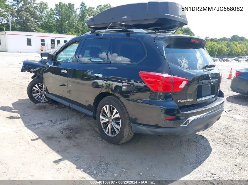 2018 Nissan Pathfinder Sv VIN: 5N1DR2MM7JC668082 Lot: 40158787