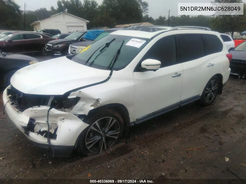 2018 Nissan Pathfinder Platinum VIN: 5N1DR2MN6JC628049 Lot: 40336069