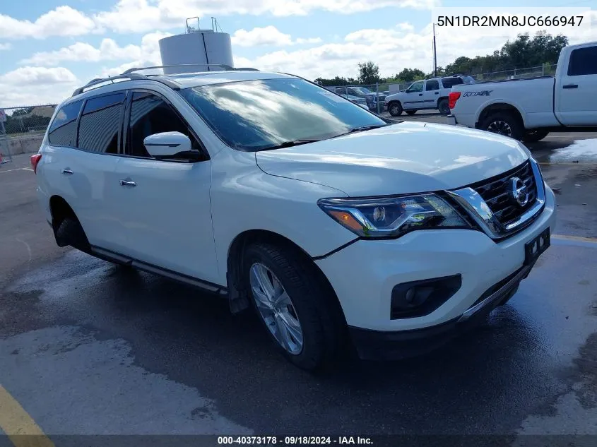 2018 Nissan Pathfinder Sl VIN: 5N1DR2MN8JC666947 Lot: 40373178