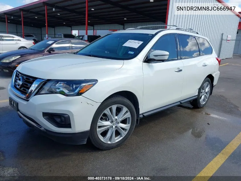 2018 Nissan Pathfinder Sl VIN: 5N1DR2MN8JC666947 Lot: 40373178