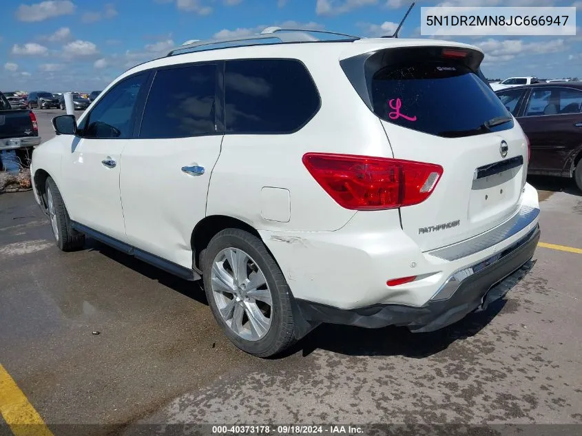 2018 Nissan Pathfinder Sl VIN: 5N1DR2MN8JC666947 Lot: 40373178