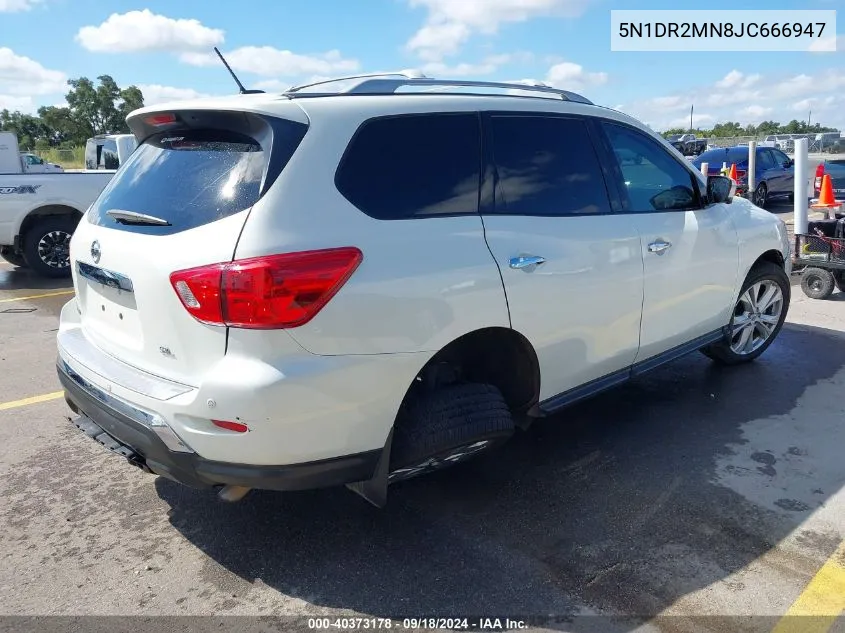 2018 Nissan Pathfinder Sl VIN: 5N1DR2MN8JC666947 Lot: 40373178