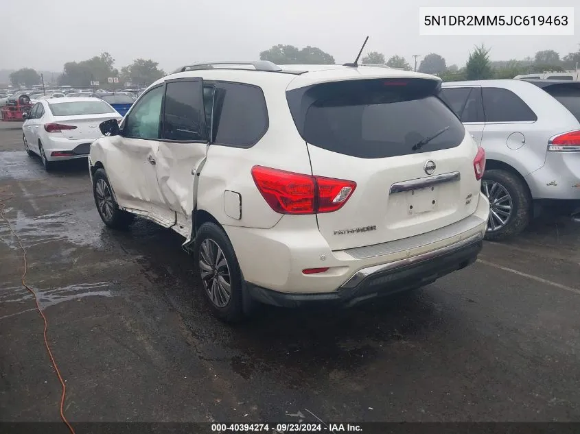 2018 Nissan Pathfinder Sv VIN: 5N1DR2MM5JC619463 Lot: 40394274