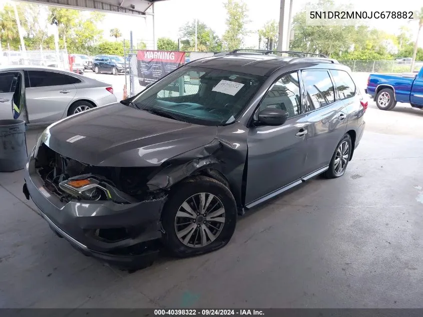 2018 Nissan Pathfinder S VIN: 5N1DR2MN0JC678882 Lot: 40398322