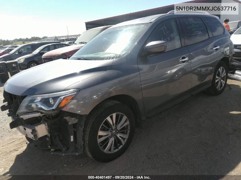 5N1DR2MMXJC637716 2018 Nissan Pathfinder Sv