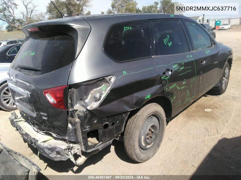 5N1DR2MMXJC637716 2018 Nissan Pathfinder Sv