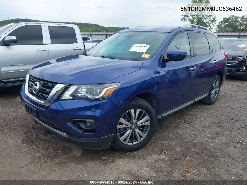 2018 Nissan Pathfinder Sl VIN: 5N1DR2MM0JC636462 Lot: 40414613