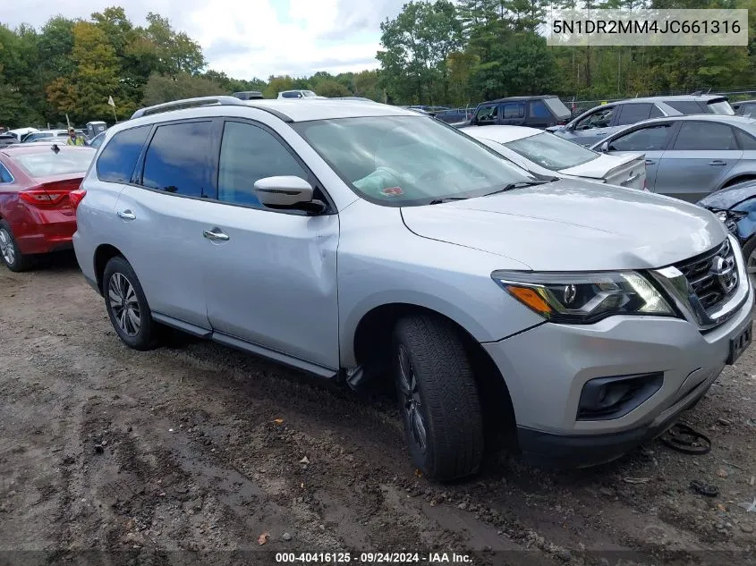 2018 Nissan Pathfinder S/Sv/Sl/Platinum VIN: 5N1DR2MM4JC661316 Lot: 40416125