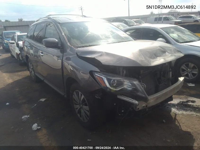 5N1DR2MM3JC614892 2018 Nissan Pathfinder S/Sv/Sl/Platinum