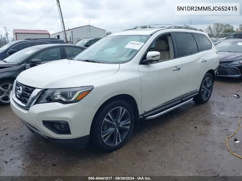 5N1DR2MM5JC652415 2018 Nissan Pathfinder Platinum