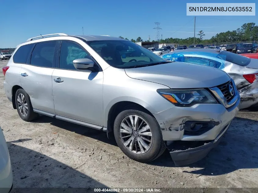 2018 Nissan Pathfinder Sv VIN: 5N1DR2MN8JC653552 Lot: 40448862