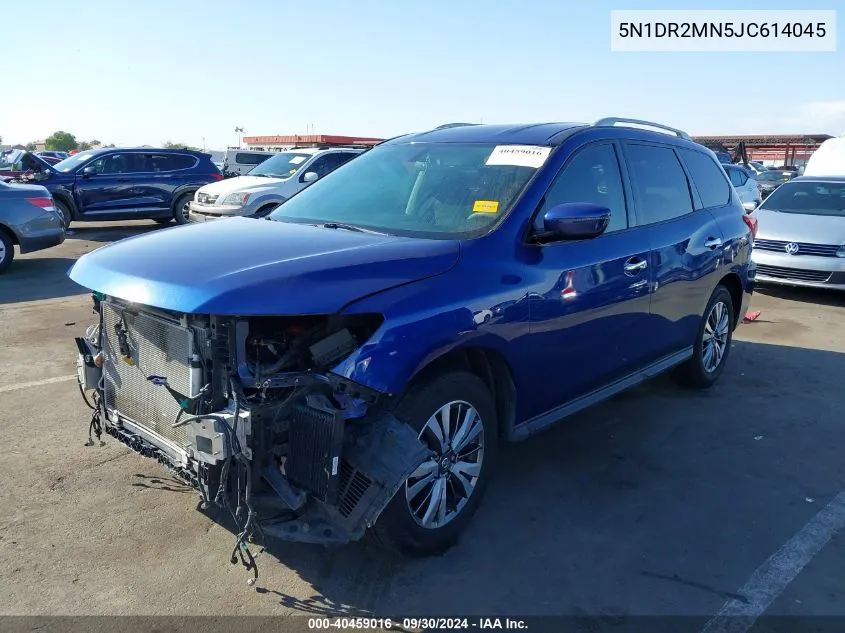 5N1DR2MN5JC614045 2018 Nissan Pathfinder S