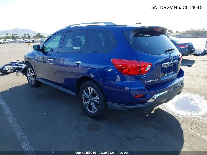 2018 Nissan Pathfinder S VIN: 5N1DR2MN5JC614045 Lot: 40459016