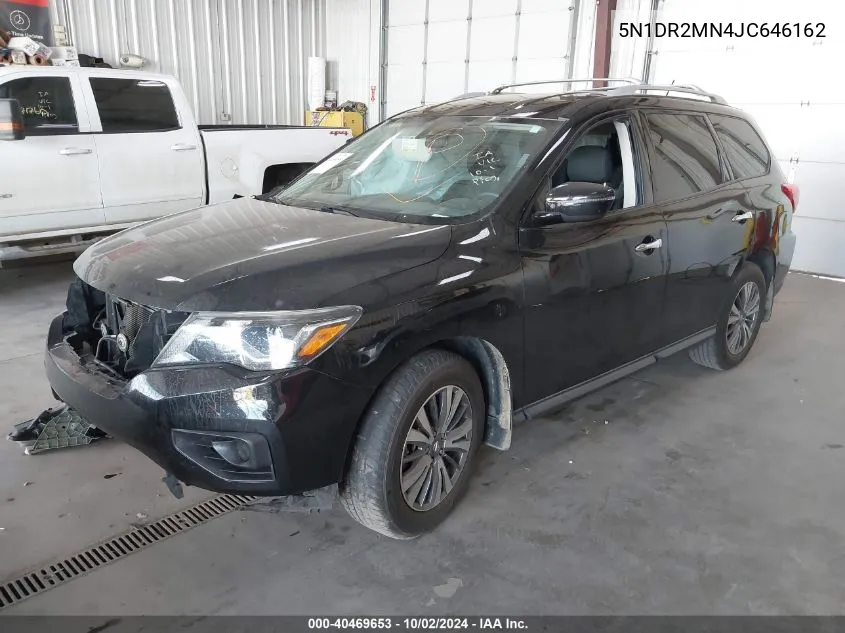 2018 Nissan Pathfinder S VIN: 5N1DR2MN4JC646162 Lot: 40469653