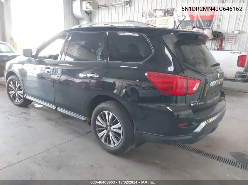 2018 Nissan Pathfinder S VIN: 5N1DR2MN4JC646162 Lot: 40469653