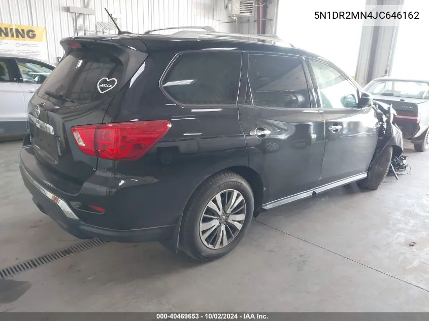 2018 Nissan Pathfinder S VIN: 5N1DR2MN4JC646162 Lot: 40469653