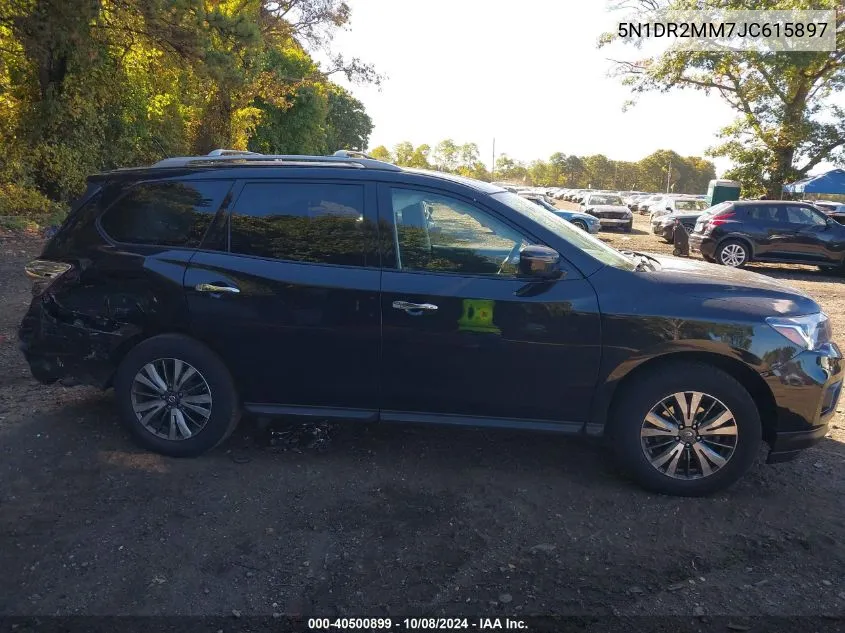 2018 Nissan Pathfinder S/Sv/Sl/Platinum VIN: 5N1DR2MM7JC615897 Lot: 40500899