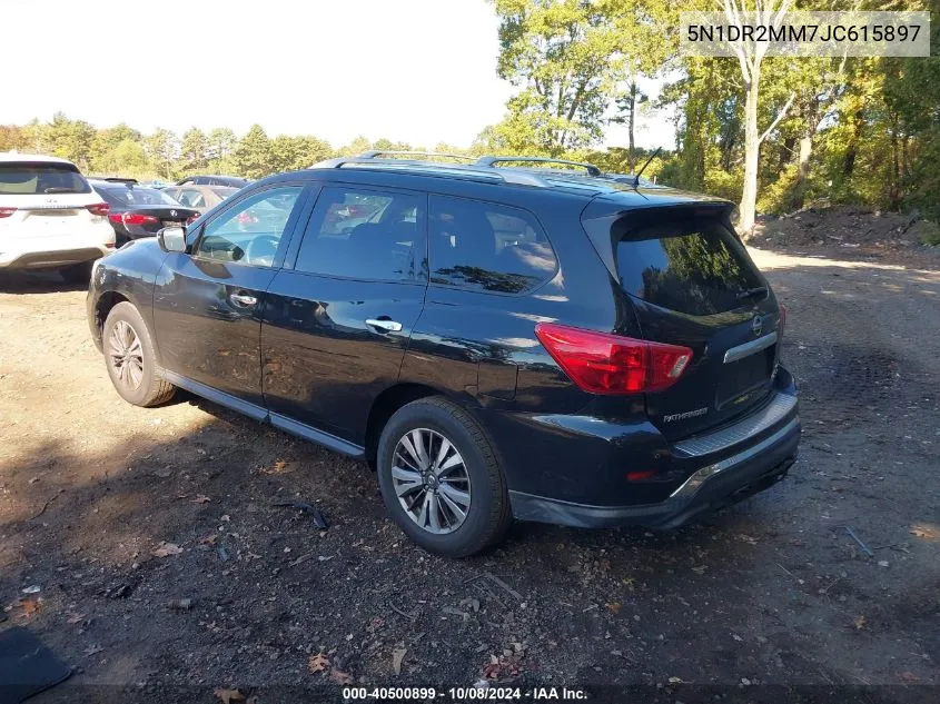 2018 Nissan Pathfinder S/Sv/Sl/Platinum VIN: 5N1DR2MM7JC615897 Lot: 40500899