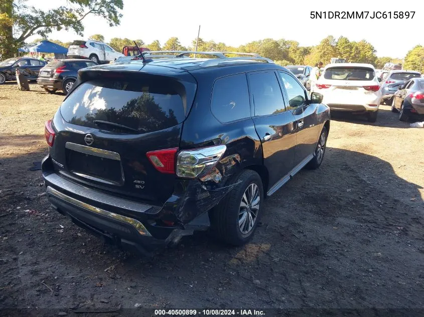 5N1DR2MM7JC615897 2018 Nissan Pathfinder S/Sv/Sl/Platinum