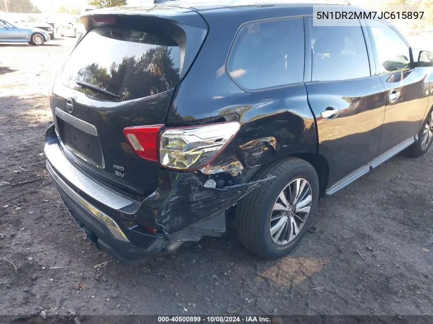 5N1DR2MM7JC615897 2018 Nissan Pathfinder S/Sv/Sl/Platinum