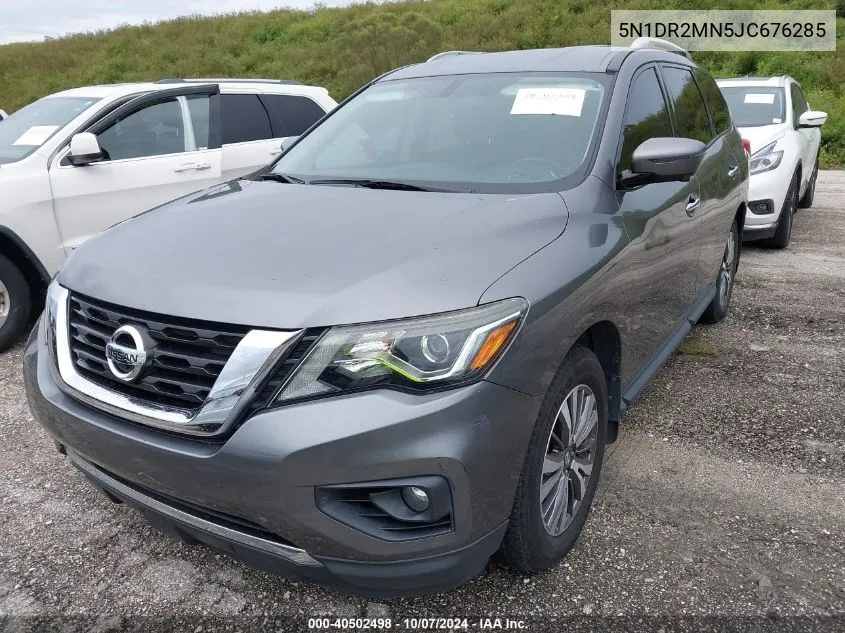 2018 Nissan Pathfinder Sl VIN: 5N1DR2MN5JC676285 Lot: 40502498