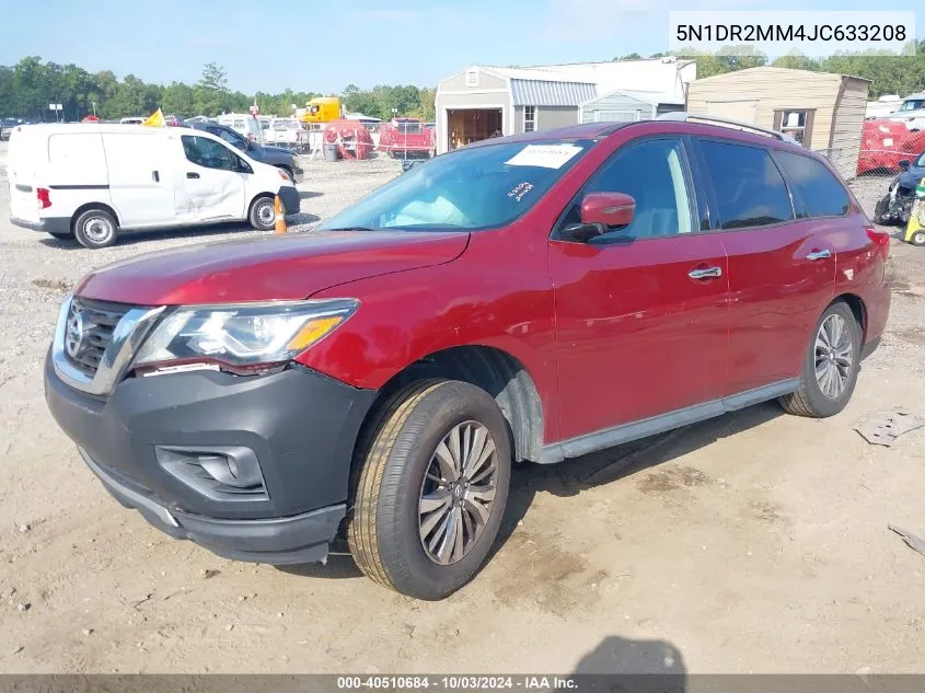 2018 Nissan Pathfinder Sv VIN: 5N1DR2MM4JC633208 Lot: 40510684