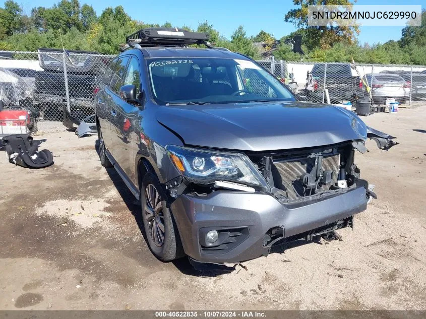 2018 Nissan Pathfinder Sv VIN: 5N1DR2MN0JC629990 Lot: 40522835