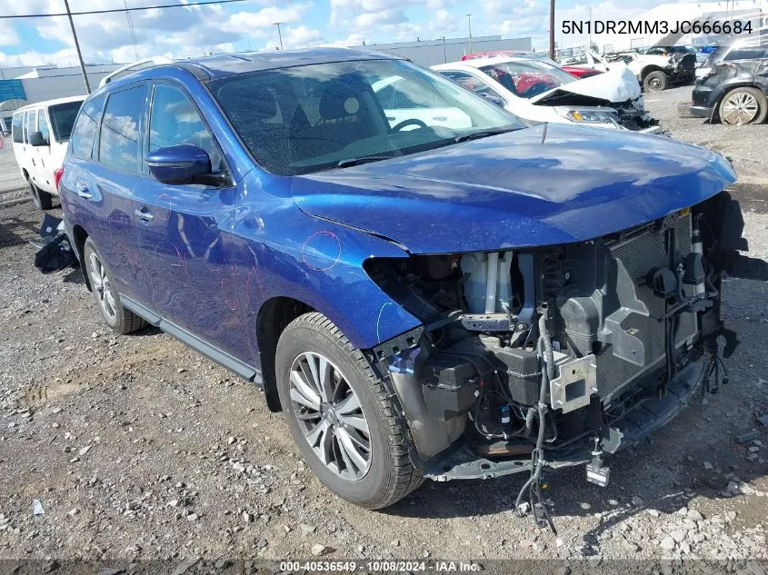 2018 Nissan Pathfinder S VIN: 5N1DR2MM3JC666684 Lot: 40536549